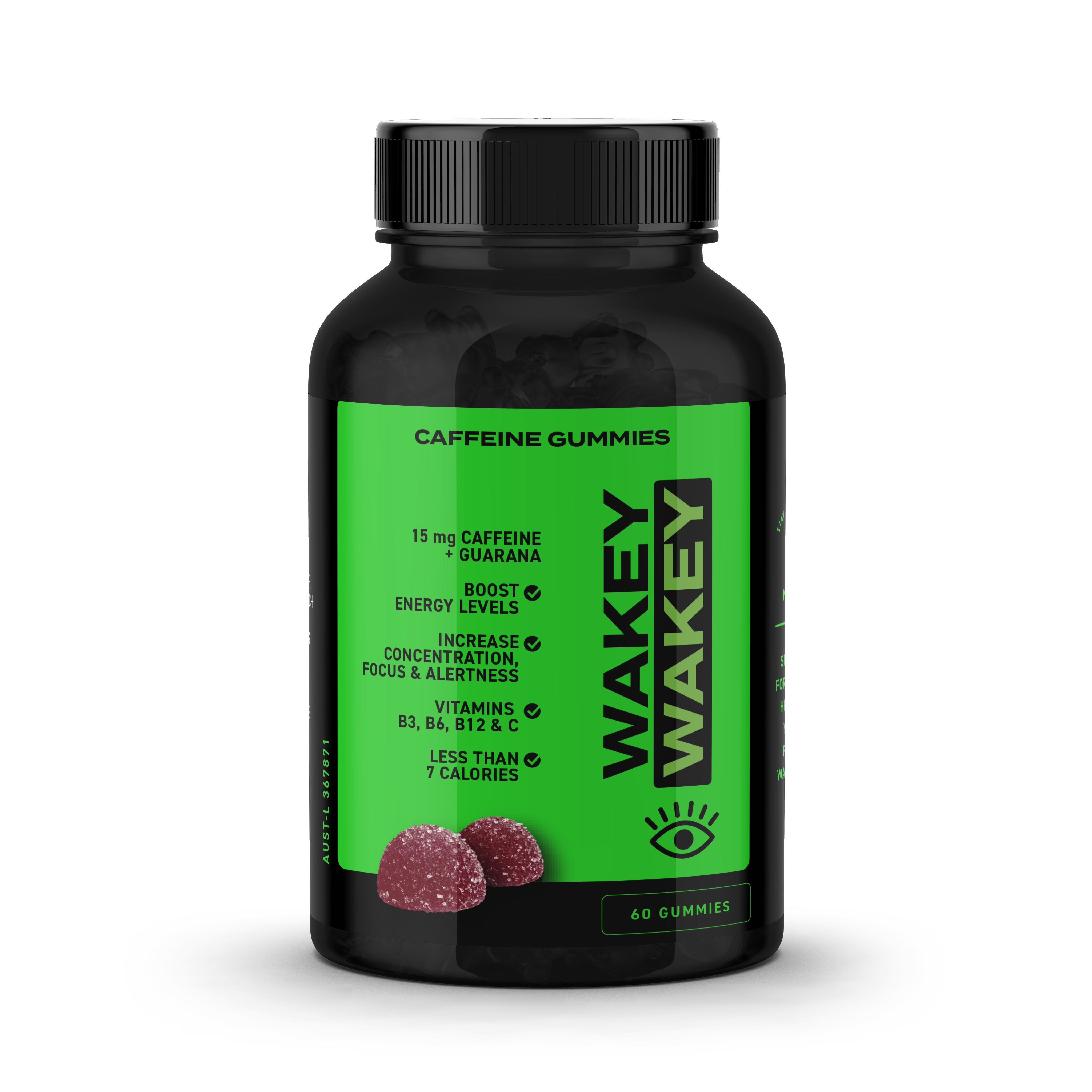 CAFFEINE ENERGY GUMMIES Wakey Wakey Energy